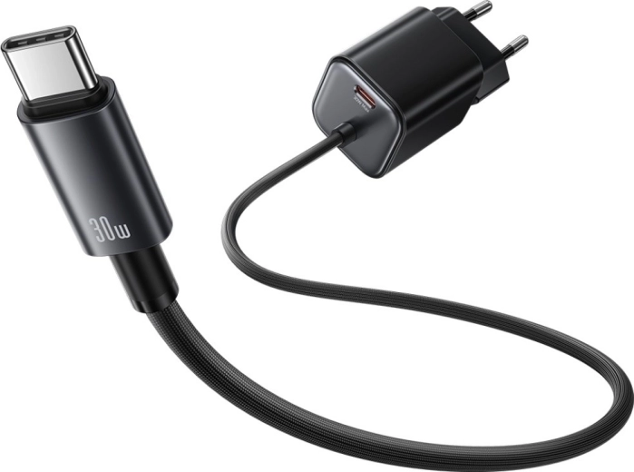 Ingebouwde USB‑C-kabel + USB‑C-poort
