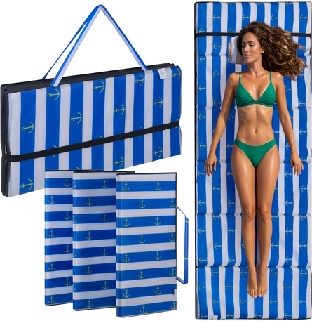 1 cm schuim voor comfort, zelfs op een rotsachtig strand