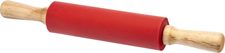 Siliconen deegroller 37 cm rood