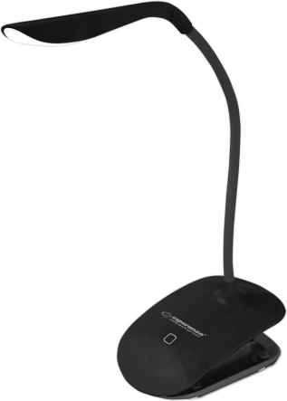Zwarte LED-bureaulamp Deneb