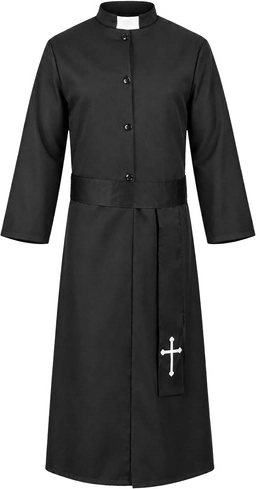 Glimz Halloweenkostuum van een priester