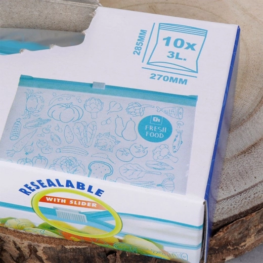 Praktische set van 10 stuks – inhoud 3 l