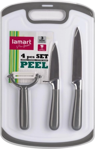 Lamart Peel keukenset met schilmes, dunschiller en snijplank