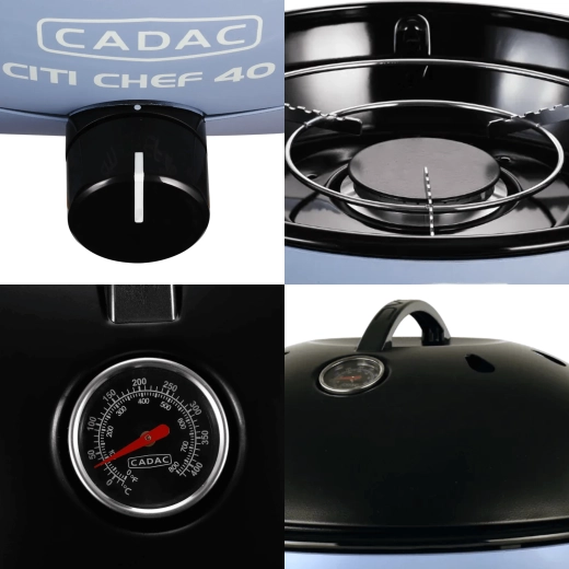 Deksel met thermometer en windbescherming