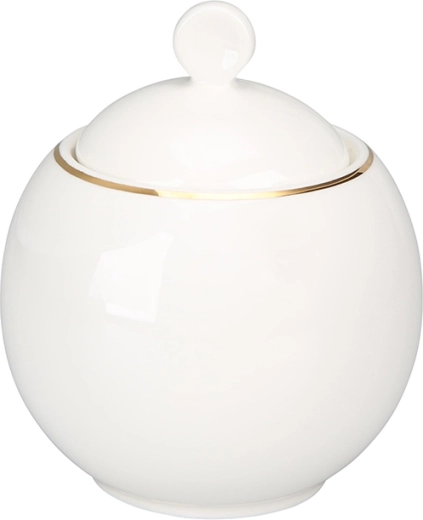 Bella gouden lijn porseleinen suikerpot 380 ml