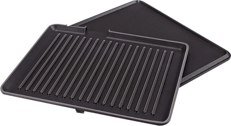 Twee antiaanbakgrillplaten