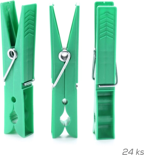 Wasknijpers van polypropyleen 24 stuks