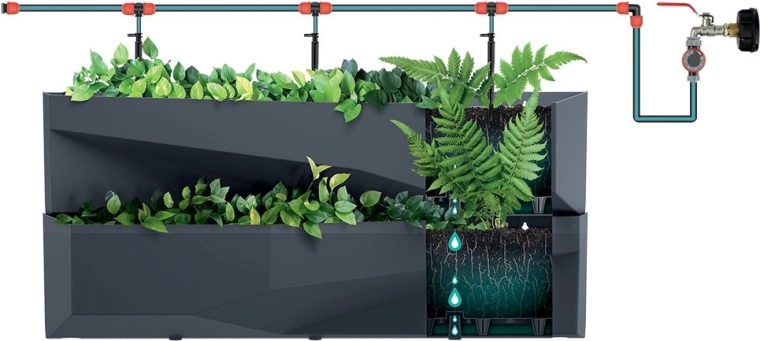 Slim doorstroom-bewateringssysteem