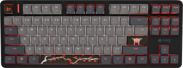 Magnetisch gamingtoetsenbord Fury Kanabo K6 RGB US zwart-grijs