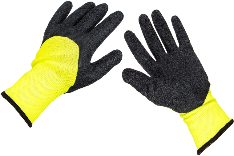 Werkhandschoenen gedompeld in latex maat L/9