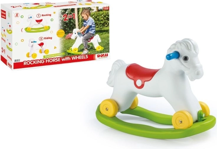 DOLU 2-in-1 schommelpaard met wieltjes