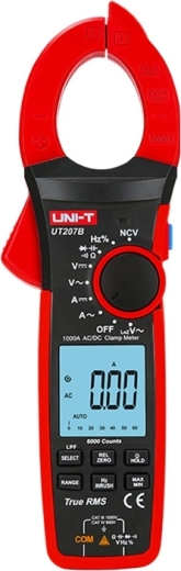 Uni-T stroomtang digitale multimeter True RMS UT207B