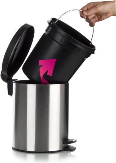 Uitneembare binnenemmer voor eenvoudig legen