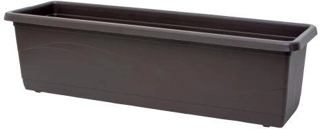Kunststof bloembak Lobelia 40 cm bruin