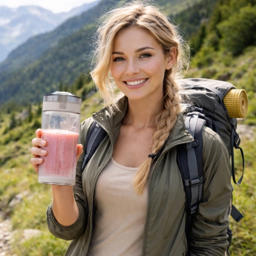 Onderweg en naar de sportschool: draadloze blender met USB‑C