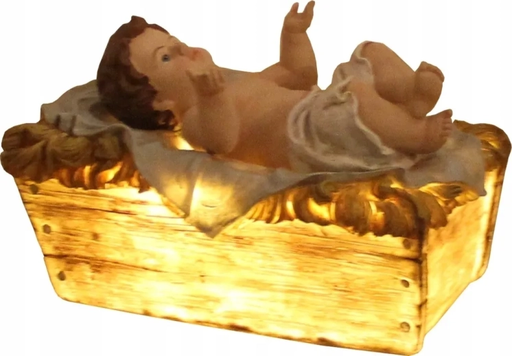 Gedetailleerde Jezus in de kribbe