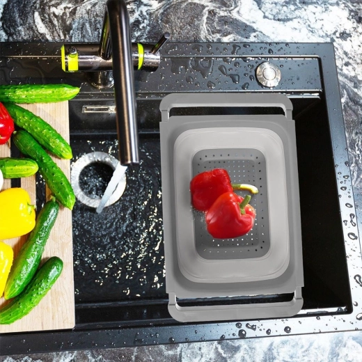 Uitschuifbare handgrepen voor gebruik boven de gootsteen