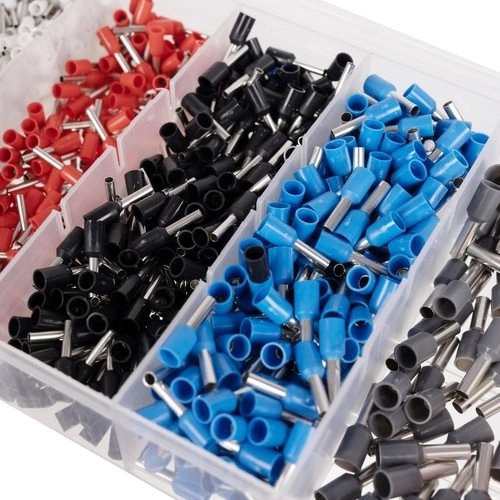 Organizer met 8 maten adereindhulzen (1200 stuks)