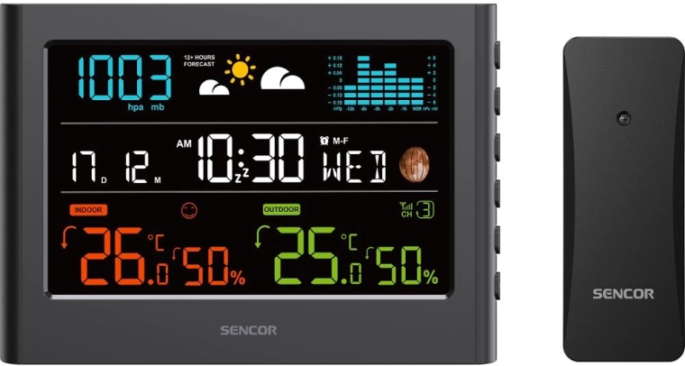 Sencor-weerstation met draadloze sensor