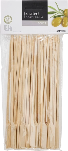Bamboe grillspiezen met handvat 20 cm (50 stuks)