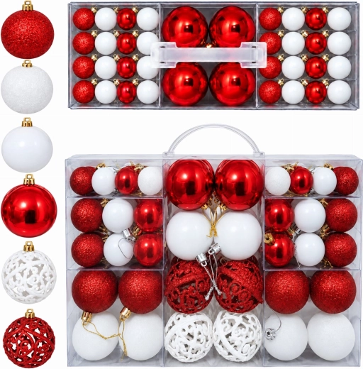 Onbreekbare kerstboomversieringen, 100 stuks