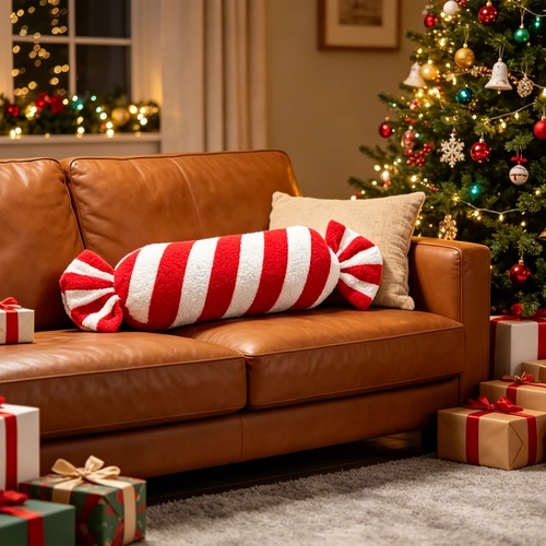Decoratie voor de bank en bij de kerstboom