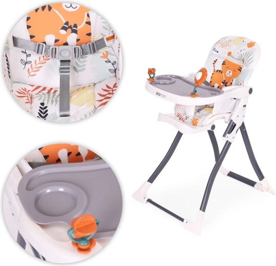 Dubbel blad met speelgoed voor plezierig tafelen