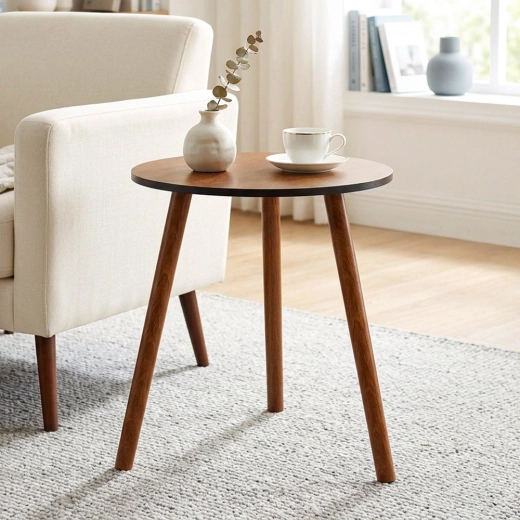 Compacte ronde tafel voor kleine ruimtes