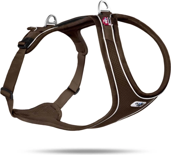 Curli Belka Comfort hondentuig, bruin, maat XS