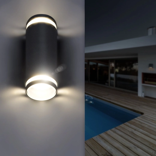 Licht naar boven en beneden voor een sfeervolle verlichting van de wand