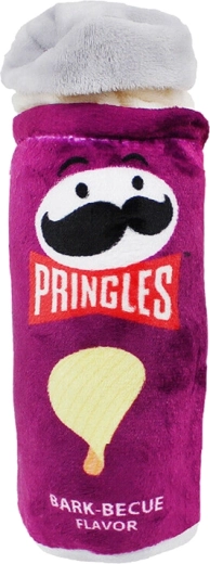 Pringles piepend hondenspeelgoed paars