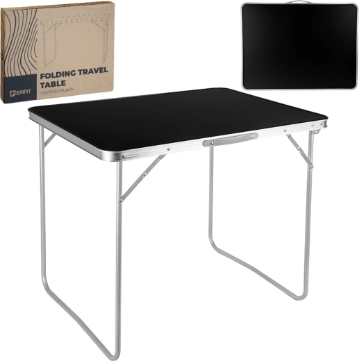 Opvouwbare campingtafel Camp 80 zwart