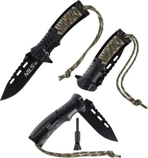 Paracord, vuurstarter en fluit voor overleven