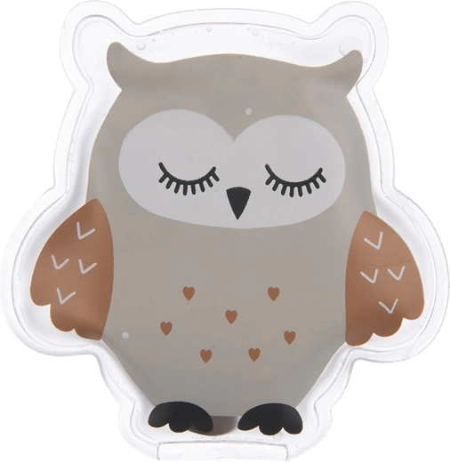 Herbruikbare handverwarmer uil 9 × 9 cm