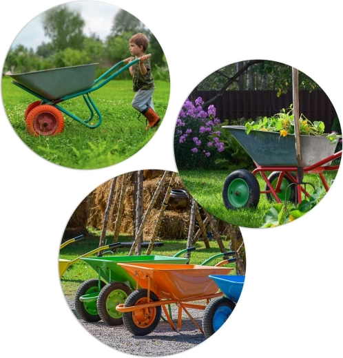 Universeel gebruik voor kruiwagens en tuinwagens
