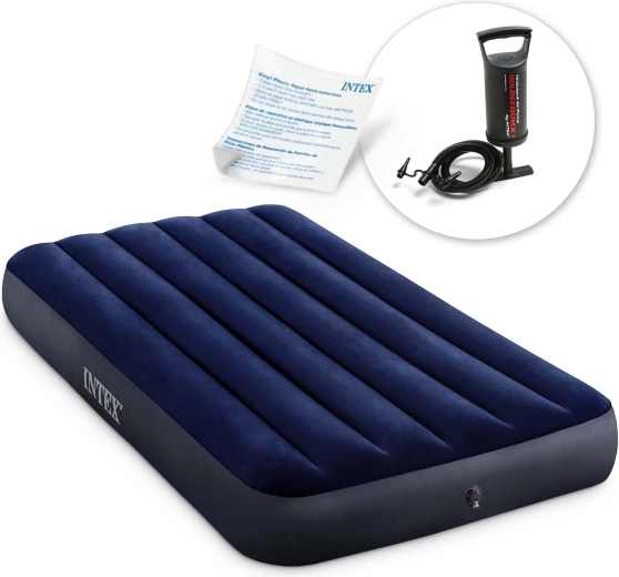 Opblaasbaar Intex-matras met handpomp 191 × 99 × 25 cm