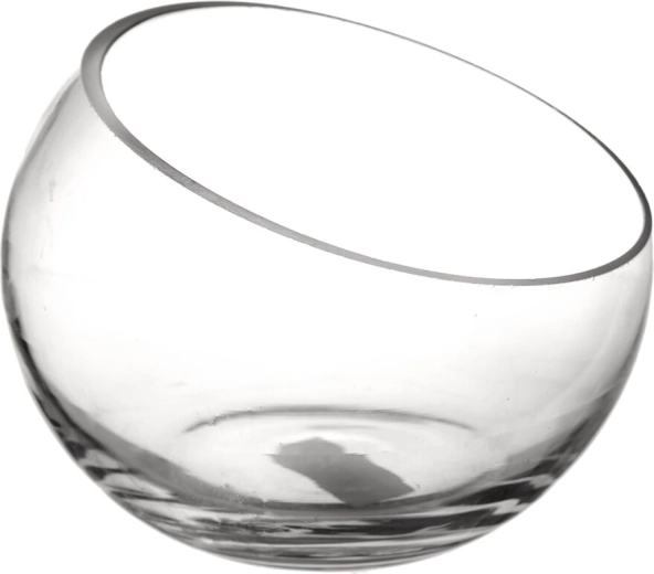 Heldere glazen vaas 14 × 14 × 11 cm