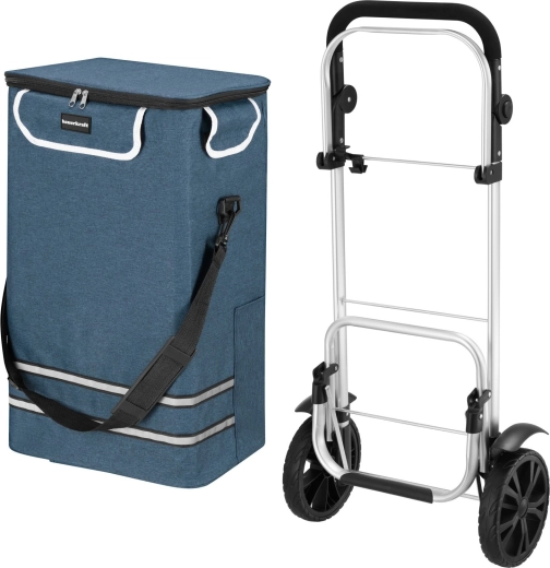 2-in-1: trolley en losse tas