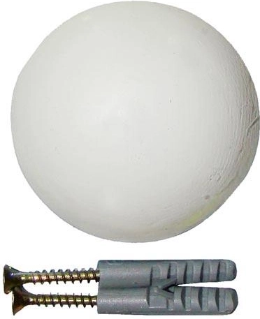 Stootdemper 50 mm, wit, set van 2 stuks