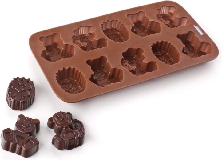 Detailrijke dierenvormpjes voor speelse pralines