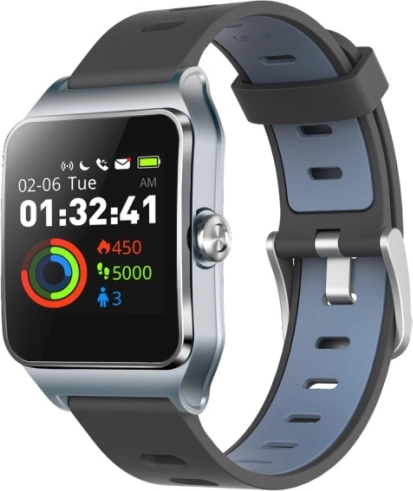 UMAX U‑Band P1 Pro – zilveren slimme armband met GPS en hartslagmeting