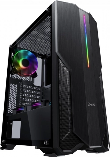 Gamingbehuizing voor pc MS Fighter V310 zwart