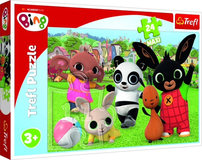 Puzzel TREFL BING Maxi 24 stukjes – plezier in het park