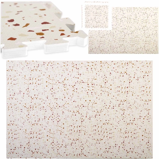 Puzzelmat van schuim Ricokids terrazzo 175 × 118 cm - 6 stuks