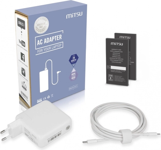 Mitsu USB-C voedingsadapter 67 W met Power Delivery