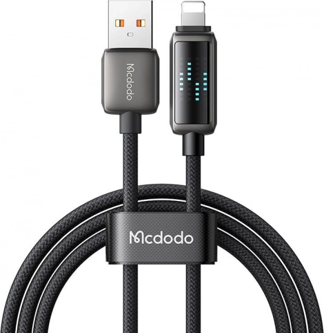 USB-A naar Lightning kabel Mcdodo met LED-display 1,2 m