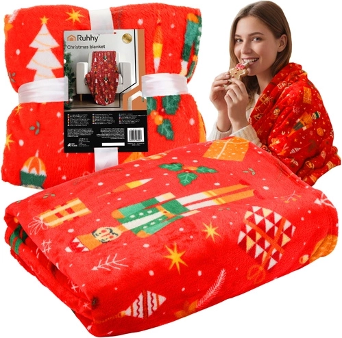 Kerstflanellen deken Ruhhy 150 × 200 cm