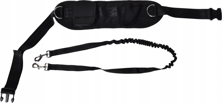 Elastische bungee-lijn dempt trekken