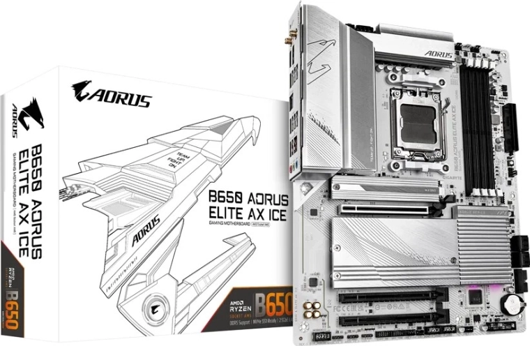 Moederbord Gigabyte B650 AORUS ELITE AX ICE (AM5, ATX)