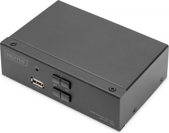 2-poorts KVM-switch DisplayPort 4K 60 Hz met USB en audio